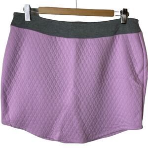 Adidas Purple Mini Athletic Quilted Mini Skirt Women's Size M